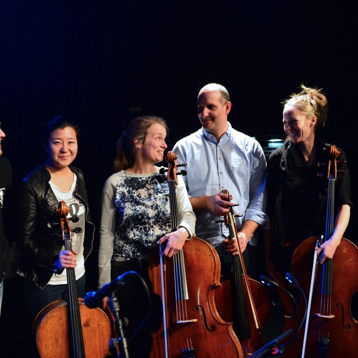 Neuer Deutschen Jazzpreis Mannheim in der Alten Feuerwache Wettbewerbsabend 14.03.
Bild zeigt Lutz Haefner (Saxophon) Rainer Boehm (Klavier) Plus Celli
© Rinderspacher